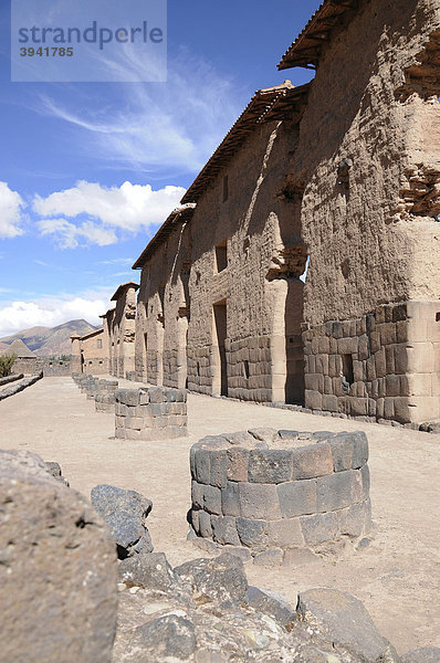 Inkatempel von Racchi  Racchi  Inkasiedlung  Quechuasiedlung  Peru  Südamerika  Lateinamerika