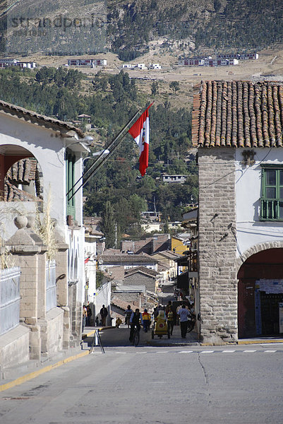 Straße 2 de Mayo  Ayacucho  Inkasiedlung  Quechuasiedlung  Peru  Südamerika  Lateinamerika