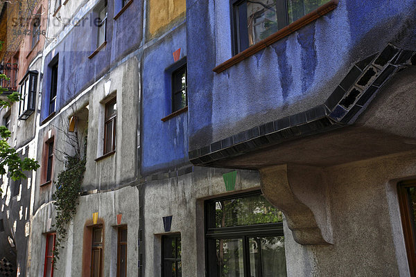 Hundertwasserhaus von Friedensreich Hundertwasser  Wien  Österreich  Europa