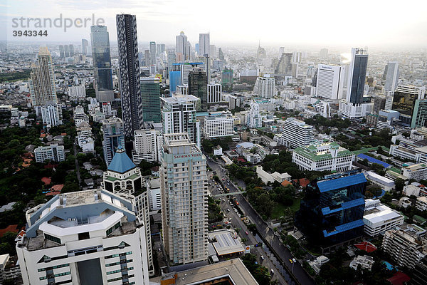 Skyline von Bangkok  Thailand  Asien