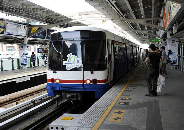 BTS Metro Bahn von Bangkok  Bangkok  Thailand  Asien