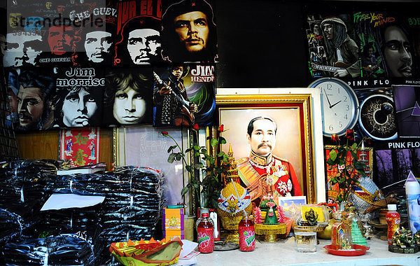 König und Che Guevara-Bilder  Bangkok  Thailand  Asien