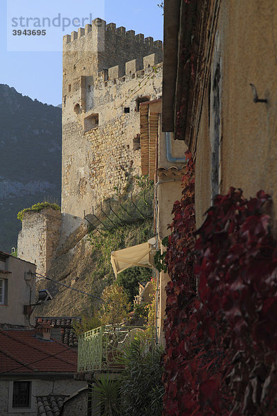 Chateau  Roquebrune Village  Roquebrune Cap Martin  DÈpartement Alpes Maritimes  CÙte d'Azur  Region Provence Alpes CÙte d'Azur  Südfrankreich  Mittelmeer  Frankreich  Europa