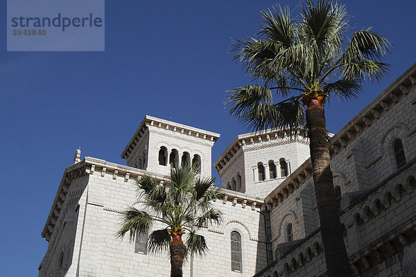 Kathedrale in der Altstadt im Stil der Neoromanik  Fürstentum Monaco  CÙte d'Azur  Europa