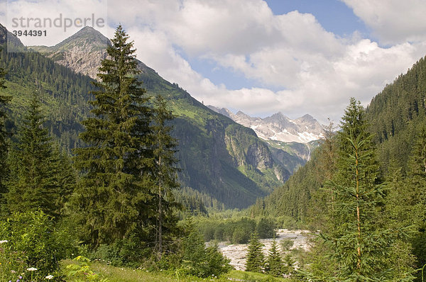 Hornbachtal  Außerfern  Tirol  Österreich  Europa