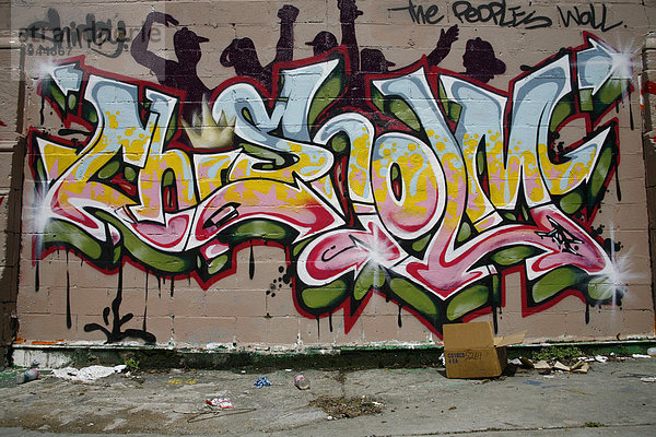 Graffiti in Harlem  New York  USA