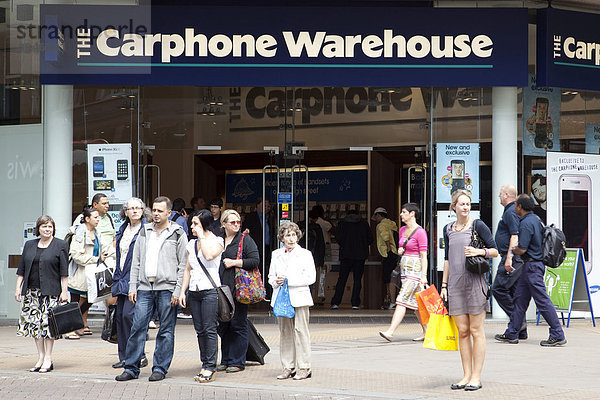 Filiale des Telekommunikationsunternehmen Carphone Warehouse in der Oxford Street in London  England  Großbritannien  Europa