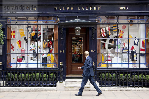 Modegeschäft für Kinderbekleidung von Ralph Lauren in London  England  Großbritannien  Europa