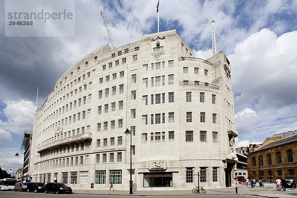 Radiosender BBC  Broadcasting House  in London  England  Großbritannien  Europa