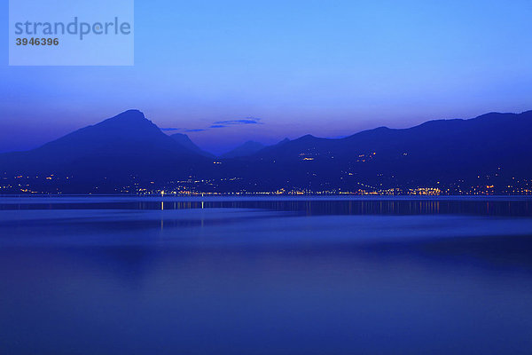 Abendstimmung  Brenzone am Gardasee  Italien  Europa
