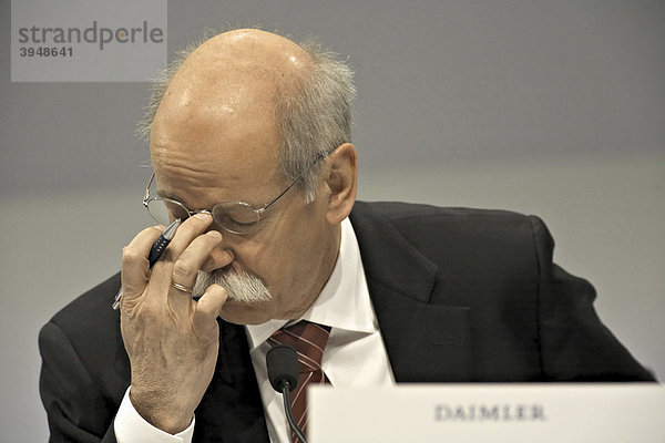 Dr. Dieter Zetsche  Vorsitzender des Vorstands der Daimler AG  Leiter Mercedes-Benz Cars  Jahrespressekonferenz der Daimler AG