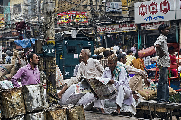 Straßenszene  Old Delhi  Indien  Asien
