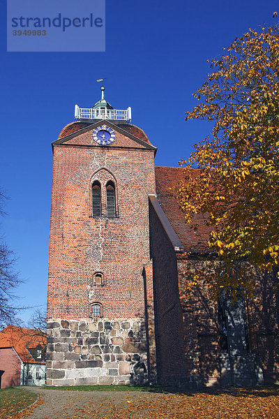 Historische Kirche  St.-Laurentius-Kirche in Schönberg  Landkreis Nordwestmecklenburg  Mecklenburg-Vorpommern  Deutschland  Europa