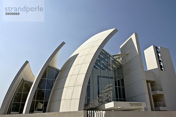 Jubilee Kirche  La Chiesa del Dio Padre Misericordioso des Architekten Richard Meier  1996-2003  Tor Tre Teste  Rom  Italien  Europa