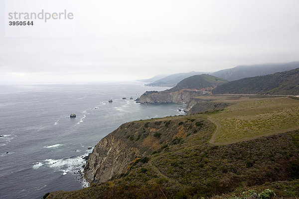 Küstenstreifen Big Sur  Pazifikküste  Kalifornien  USA  Vereinigte Staaten von Amerika