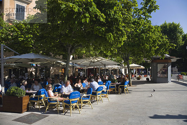 Straßencafe  Palma  Mallorca  Spanien  Europa