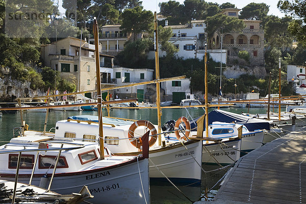 Hafen in Cala Figuera  Mallorca  Balearen  Mittelmeer  Spanien  Europa