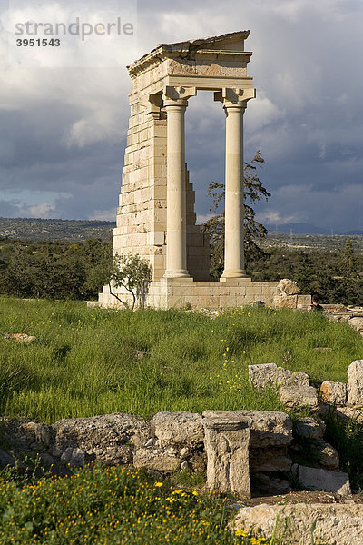 Heiligtum des Apollon Ylatis  Tempelruine  Limassol  Zypern  Griechenland  Europa