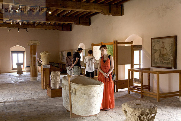 Mosaik  Museum Palaipafos  Aphroties Temple  UNESCO Weltkulturerbe  Pafos  Zypern  Griechenland  Europa