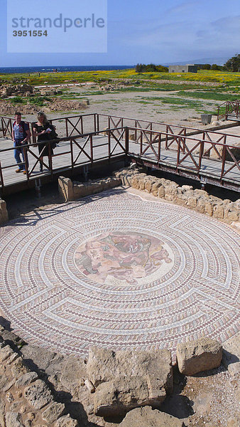 Mosaik  Ruinen von Kato Pafos  Zypern  Griechenland  Europa