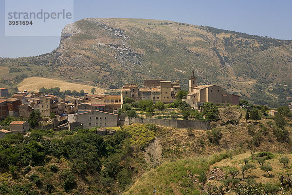 Collesano  Dorf in der Madonie  Provinz Palermo  Sizilien  Italien  Europa