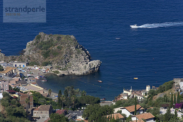 Küste von Taormina  Provinz Messina  Sizilien  Italien  Europa