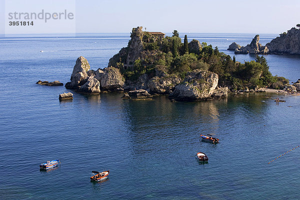 Badeparadies Isole Bella  Taormina  Provinz Messina  Sizilien  Italien  Europa