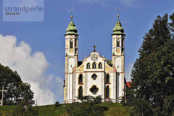 Heilig-Kreuz-Kirche am Kalvarienberg  Bad Tölz  Bayern  Deutschland  Europa