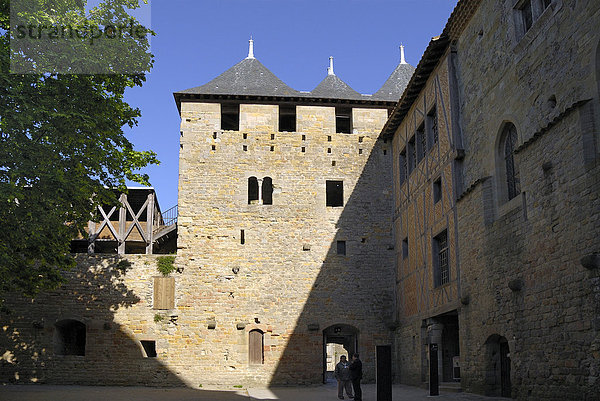 Festungsanlage von Carcassonne  Unesco-Weltkulturerbe  Carcassonne  Languedoc-Roussillon  Frankreich