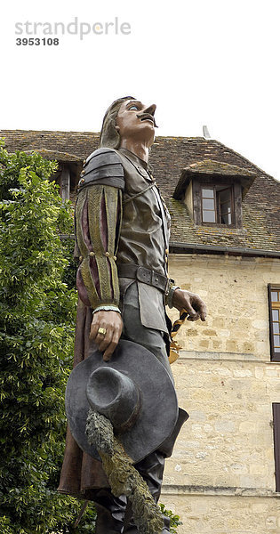 Denkmal für Cyrano de Bergerac  Bergerac  PÈrigord  Frankreich