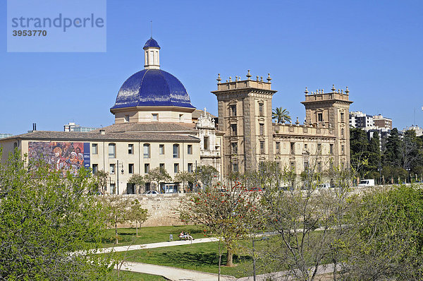 Museo de Bellas Artes  Museum der schönen Künste  Jardines del Turia  Stadtpark  Park  Valencia  Spanien  Europa