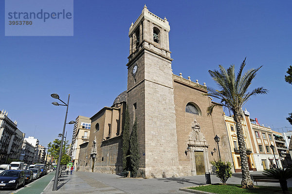 Kirche Santa Maria del Mar  Plaza de la Constitucion  Hafenviertel  Valencia  Spanien  Europa