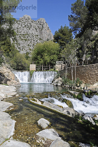 Fonts de l'Algar  Fuentes  Quellen  Fluss  Naturpark  Callosa d'en Sarria  Costa Blanca  Alicante  Spanien  Europa