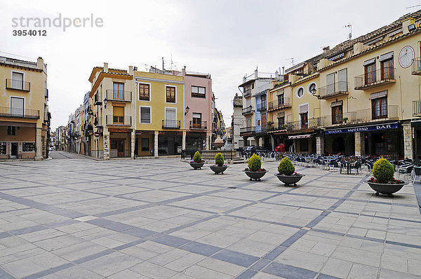Plaza Mayor  Hauptplatz  Sant Mateu  Sant Mateo  Castellon  Valencia  Spanien  Europa