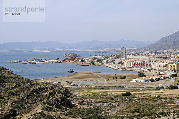 Küstenlandschaft  Übersicht  Puerto de Mazzaron  Costa Calida  Murcia  Spanien  Europa