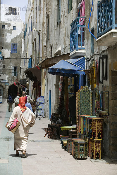 Straße  Gasse in Essaouira  Marokko  Afrika