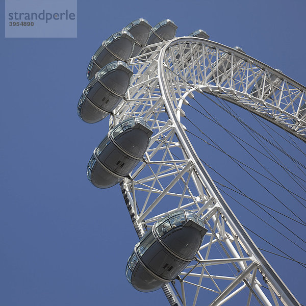 Das London Eye  Wahrzeichen Londons  London  England  Großbritannien  Europa