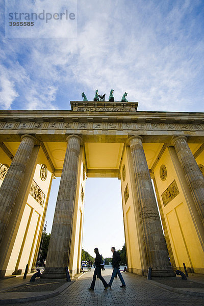Das Brandenburger Tor in Berlin  Deutschland  Europa
