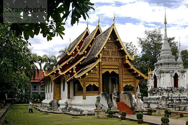 Phrasings Voramahavihara Tempel  Tempelanlage Wat Phra Sing  Chiang Mai  Thailand  Asien