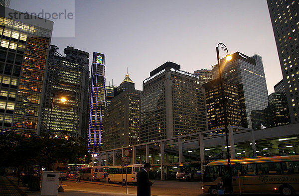 Hochhäuser  Chater Road  Central  Hong Kong Island  Hongkong  China  Asien