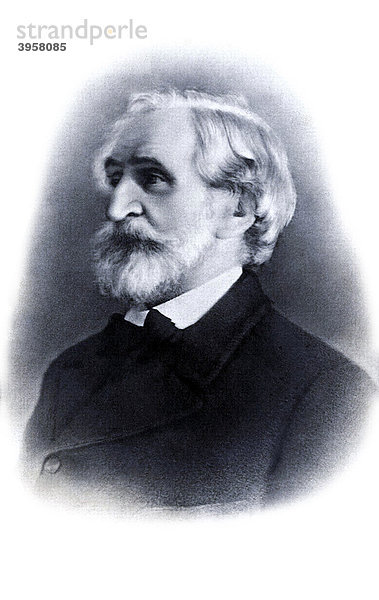 Historisches Portrait  Giuseppe Verdi  Giuseppe Fortunino Francesco Verdi