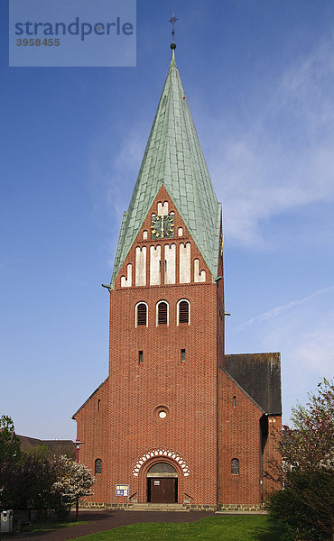 St. Nicolai Kirche in Westerland  Sylt  Schleswig-Holstein  Deutschland  Europa
