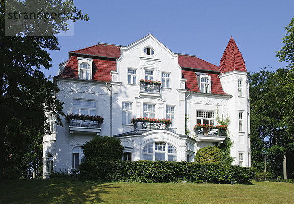 Villa Staudt  Seebad Heringsdorf  Insel Usedom  Mecklenburg-Vorpommern  Deutschland  Europa