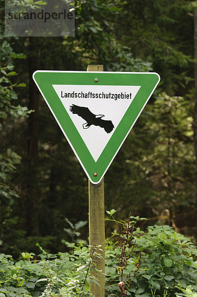 Schild Landschaftsschutzgebiet  Niedersachsen  Deutschland  Europa