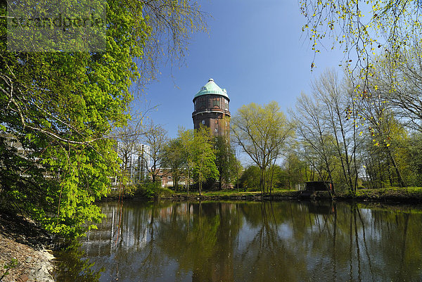 Historischer Wasserturm Groß-Sand in Wilhelmsburg  Hamburg  Deutschland  Europa