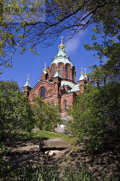 Uspenski-Kathedrale in Helsinki  erbaut 1868  größte orthodoxe Kathedrale in Westeuropa  Helsinki  Finnland  Europa