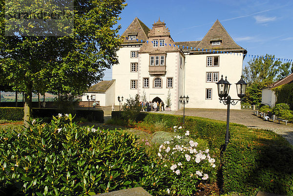 Schloss Fürstenberg bei Höxter  Niedersachsen  Deutschland  Europa