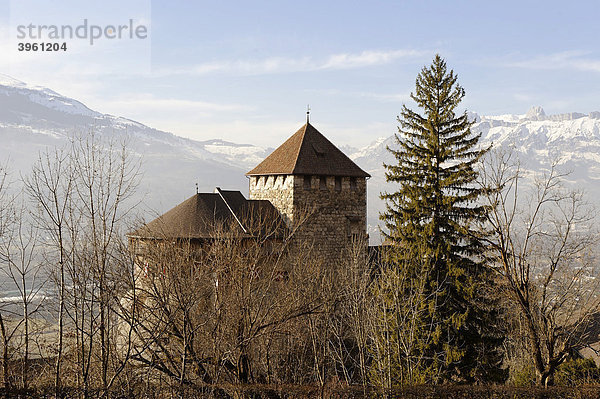 Schloss Vaduz  Vaduz  Fürstentum Liechtenstein  Europa