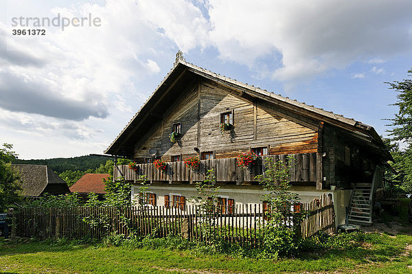 Bauernhaus in Trasching  Bayerischer Wald  Oberpfalz  Bayern  Deutschland  Europa