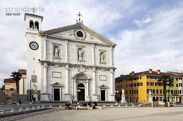 Dom an der Piazza Grande  Palmanova  Friaul-Julisch Venetien  Italien  Europa